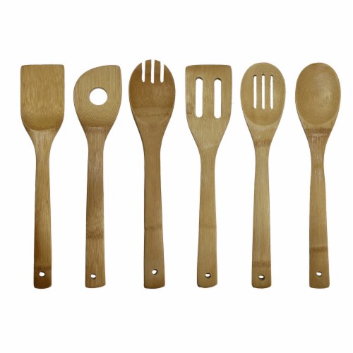 Oceanstar 7 Piece Bamboo Cooking Utensil Set Perspective: back