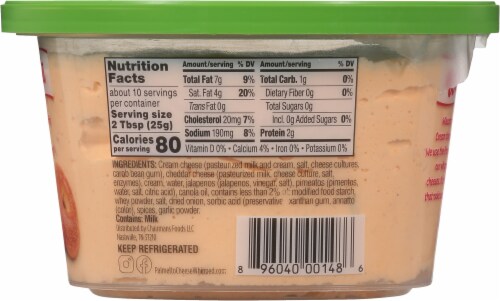 Palmetto Cheese™ Whipped Jalapeno Cheese Spread Perspective: back