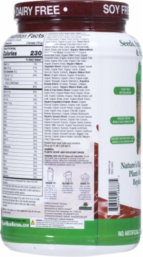 Genceutic Naturals Plant Head™ Real Meal Chocolate Perspective: back