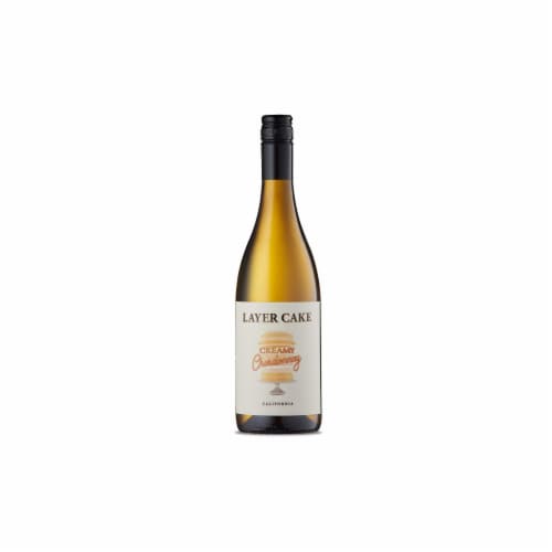 Layer Cake Wines Chardonnay Creamy California White Wine Perspective: back
