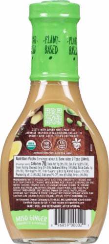 Organicville Miso Ginger Organic Vinaigrette Perspective: back