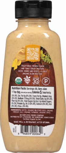 Organicville™ Organic Dijon Mustard Perspective: back