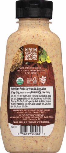 Organicville Mustard Stone Ground Mustard Perspective: back