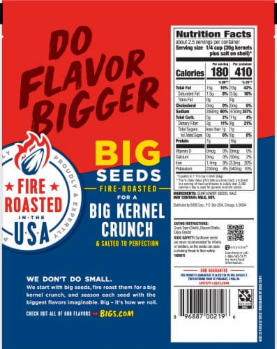 Bigs® Salted & Roasted Original Sunflower Seeds Perspective: back