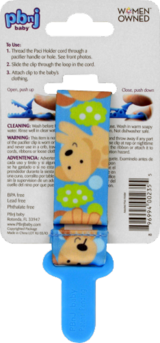 Baby Buddy Pacifier Holder - Assorted Perspective: back
