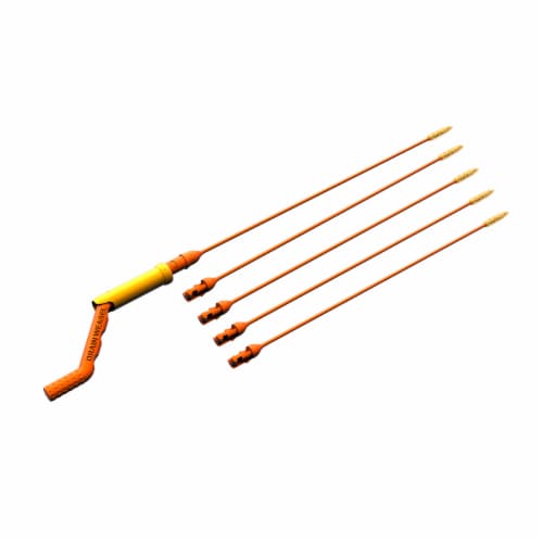 Grand Fusion 18 inch Long  Drain Weasel Sink Snake Cleaner 5 Pack Perspective: back