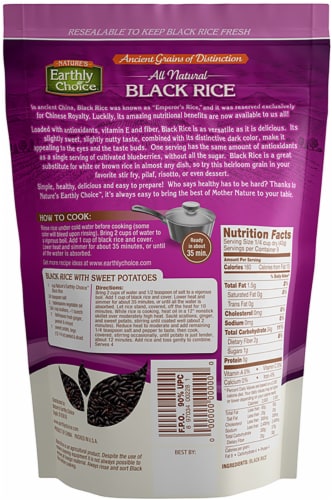Nature's Earthly Choice™ Black Rice Perspective: back