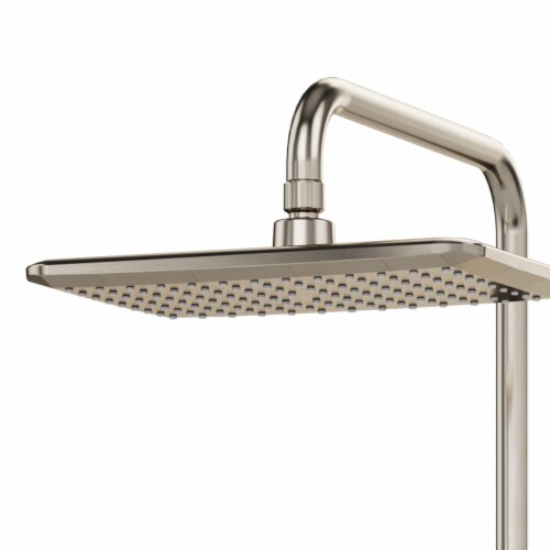 PULSE ShowerSpas AquaPower Brushed Nickel Shower System Perspective: back