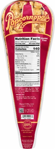 Popcornopolis® Caramel Corn Indulgent Popcorn Cone Perspective: back