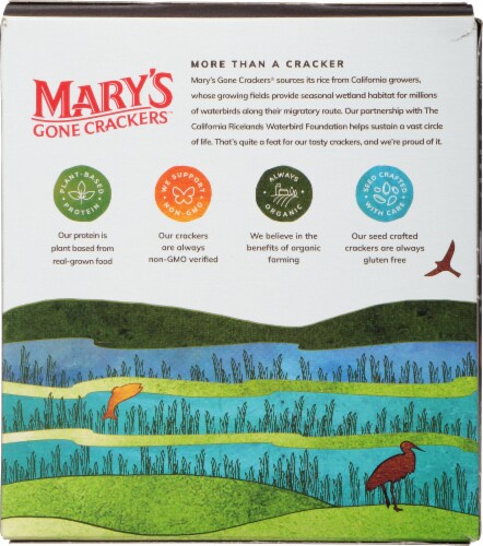 Mary's Gone Crackers™ Black Pepper Crackers Perspective: back