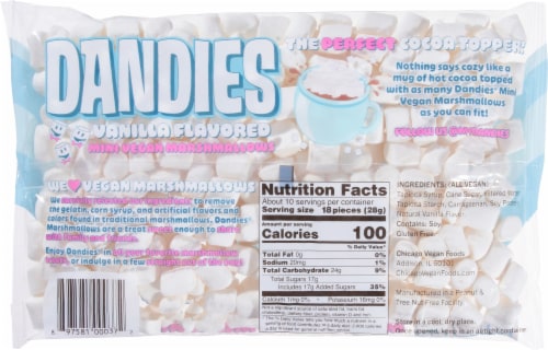 Dandies® Mini Vanilla Marshmallows Perspective: back