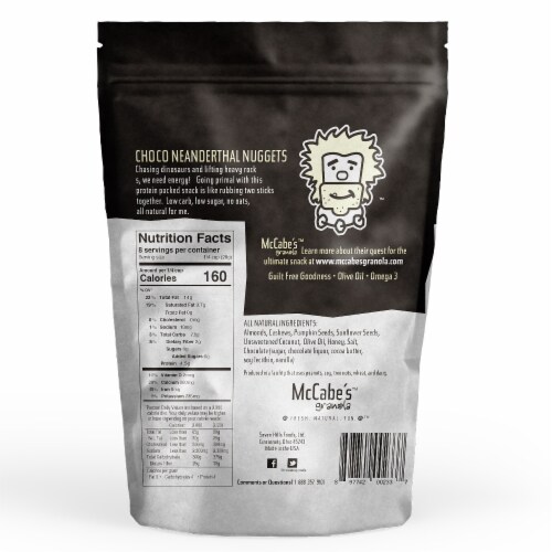 McCabe's  Granola Paleo Friendly Gluten Free   Choco Neanderthal Nuggets Perspective: back