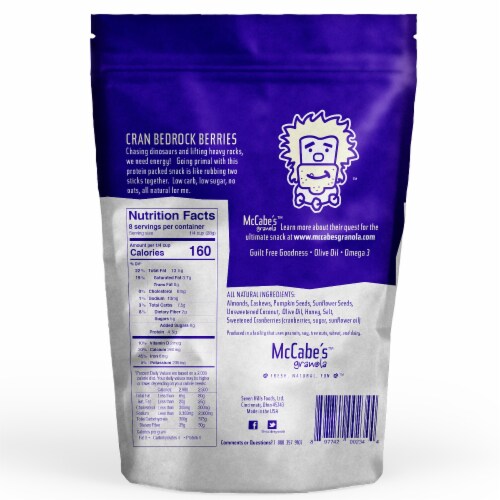McCabe's  Granola Paleo Friendly Gluten Free   Cran Bedrock Berries Perspective: back