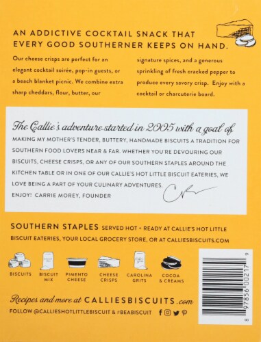 Callie's Hot Little Biscuit Cheese Crisp Perspective: back