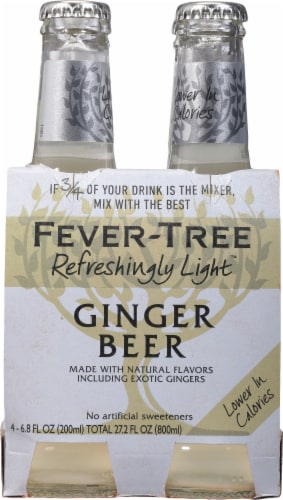 Fever-Tree Light Ginger Beer, 4 bottles / 6.8 fl oz - Ralphs