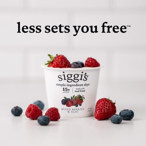 siggi’s Icelandic Skyr Nonfat Yogurt, Plain Perspective: back