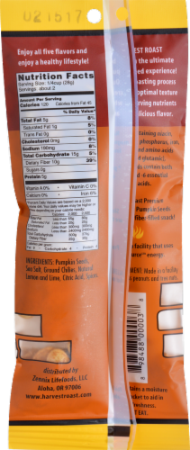 Harvest Roast Slow Roasted Pumpkin Seeds Chili Lime Perspective: back