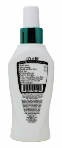 It's a 10® Miracle H2O Shield Blow Dry Spray Perspective: back