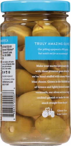Tillen Farms® Blue Cheese Olives in Vermouth Perspective: back