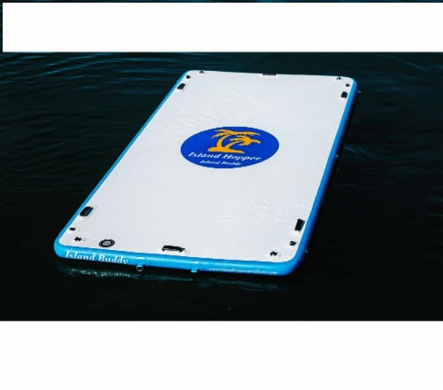 New Island Hopper Buddy 12 Foot Inflatable Swimming Water Platform Perspective: back