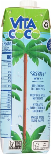 Vita Coco Pineapple Coconut Water Perspective: back