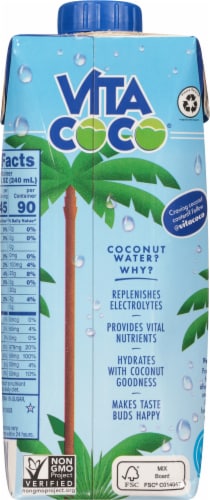 Vita Coco The Original Coconut Bottled Water Perspective: back