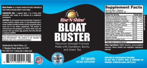 Rise-N-Shine Bloat Buster Diuretic Anti-Bloating Perspective: back