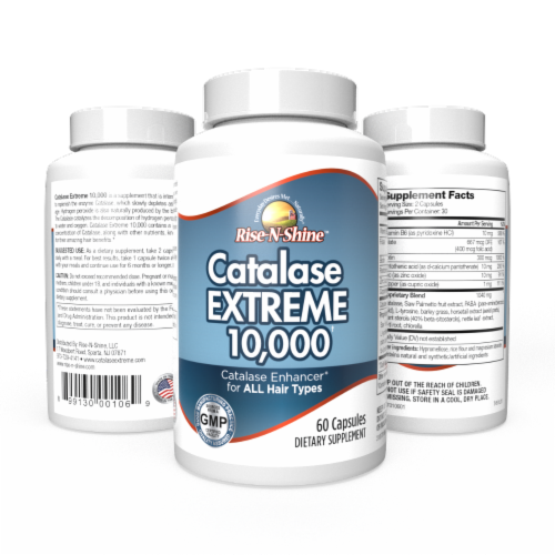 Rise-N-Shine Catalase Extreme 10,000 Vitamins Perspective: back