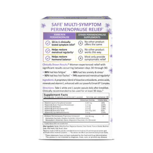 Amberen Perimenopause Multi-Symptom Relief Perspective: back