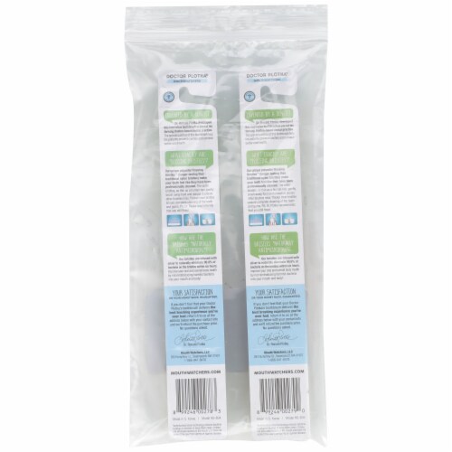 Doctor Plotka's Antimicrobial Toothbrush with Flossing Bristles Perspective: back
