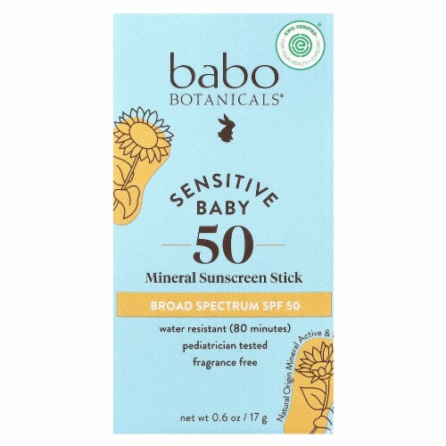 Babo Botanicals Baby Face Mineral SPF 50 Sunscreen Perspective: back