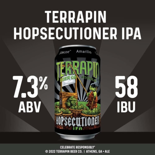 Terrapin Hopsecutioner IPA Cans Perspective: back