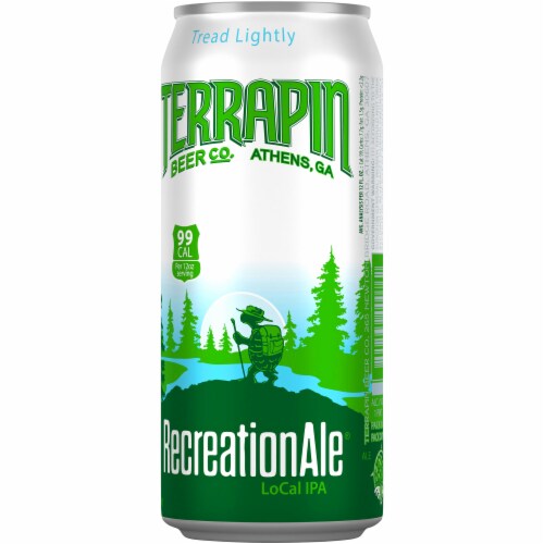 Terrapin Beer Co. RecreationAle Session LoCal IPA Beer Perspective: back
