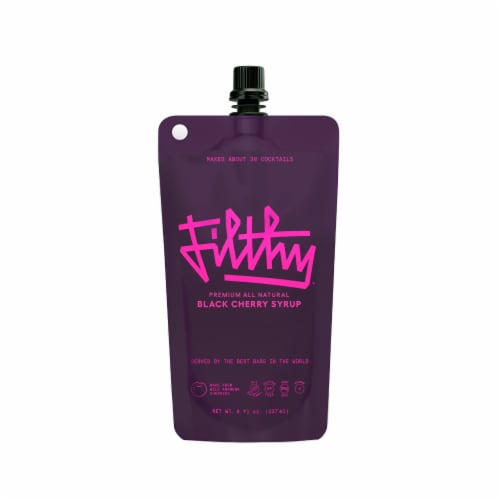 Filthy® Black Cherry Syrup Perspective: back