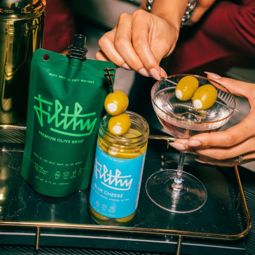 Filthy Blue Cheese Olives Perspective: back