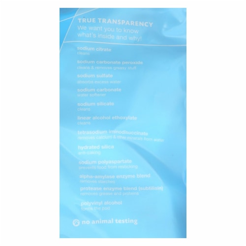 Grab Green Automatic Dishwasher - Fragrance Free - Case of 4 - 60 Count Perspective: back