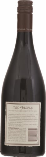 Two Angels Petite Sirah Perspective: back