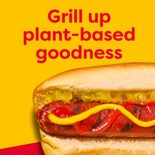 Oscar Mayer Bun Length Plant Based Not Hot Dogs Perspective: back