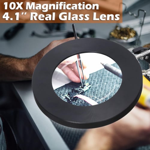 10x magnifying glass with light and stand cheap