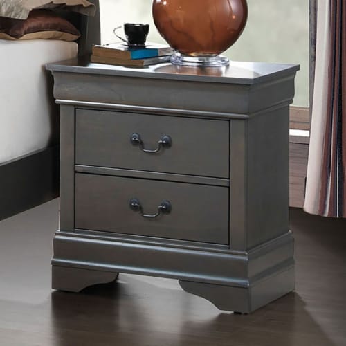 Nightstands in Solid Wood for Home or Office Use Perspective: back