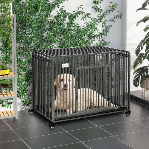 Simplie Fun Indestructible Foldable Rolling Dog Crate for Large Pets 1 count King Soopers