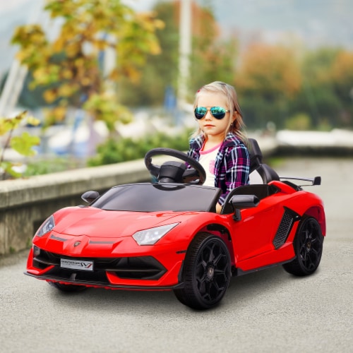 Simplie Fun Lamborghini Aventador Licensed Electric Play Car for Kids with Remote Control 1 count King Soopers