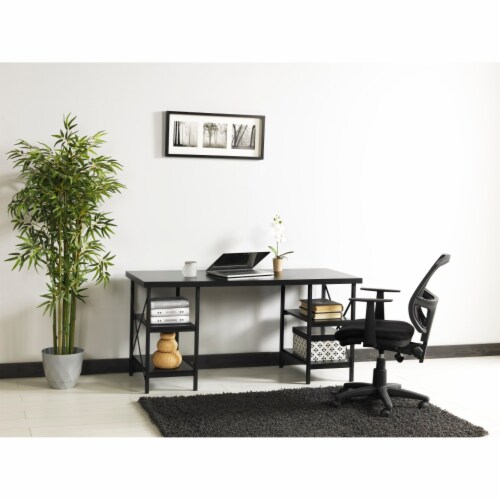 Desks in Solid Wood for Home or Office Use Perspective: back