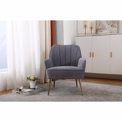 Accent Chairs in Velvet for Home or Office Use Perspective: back