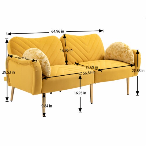 Sofas in Polyester for Home or Office Use Perspective: back