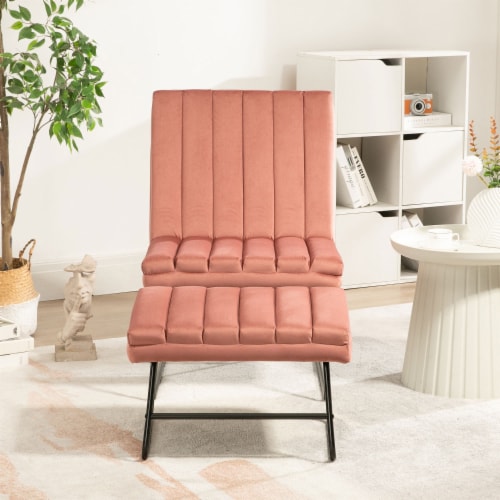 Accent Chairs in Velvet for Home or Office Use Perspective: back