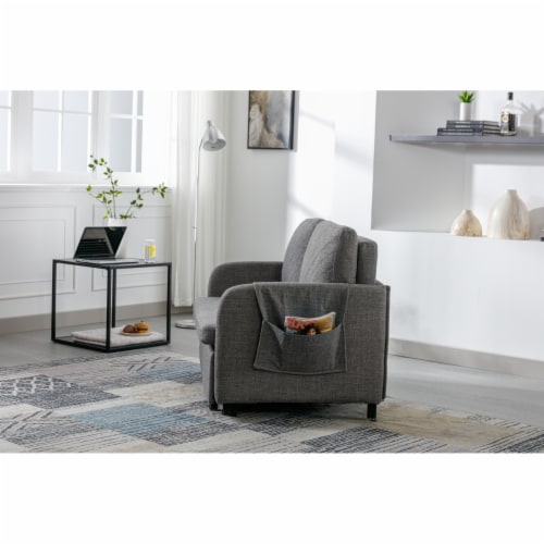 Sofas in Linen for Home or Office Use Perspective: back