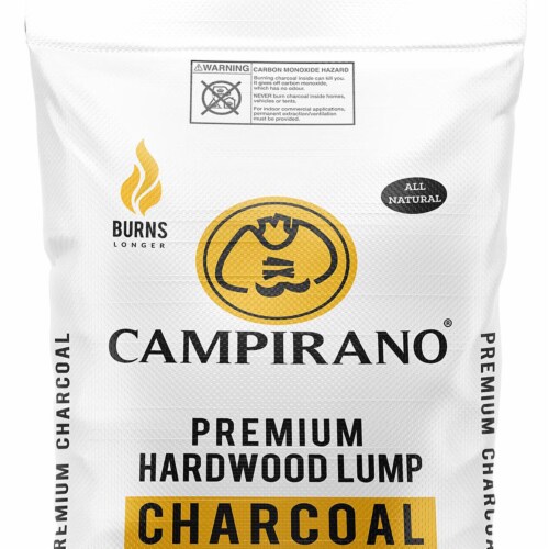 Campirano Premium Hardwood Black Lump Charcoal for Grill & Smoker, 40 lb Bag Perspective: back
