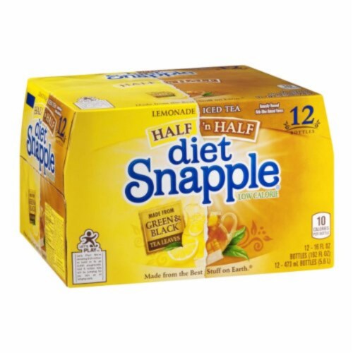 Snapple Diet Half 'N Half Tea 16 ounce 12 Bottles Perspective: back