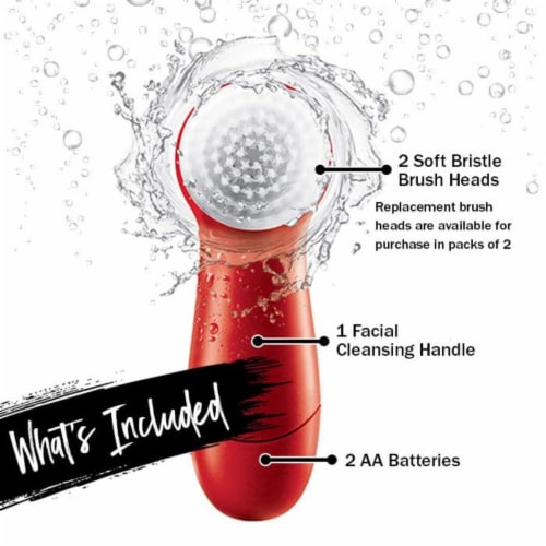 Olay Regenerist Facial Cleansing Brush with 2 Exfoliating Brush Heads Pack of 1 Perspective: back